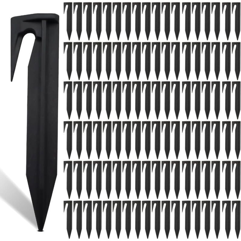 Lot De 200 Piquets De Fixation Pour Câbles De Tondeuse Robot, Accessoires Robustes Pour Délimitation De Pelouse, Installation Facile