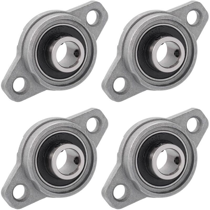 Support De Palier À Bride Rhombique Acier 12mm Pour Arbre Mécanique, Roulement À Billes Industriel Robuste