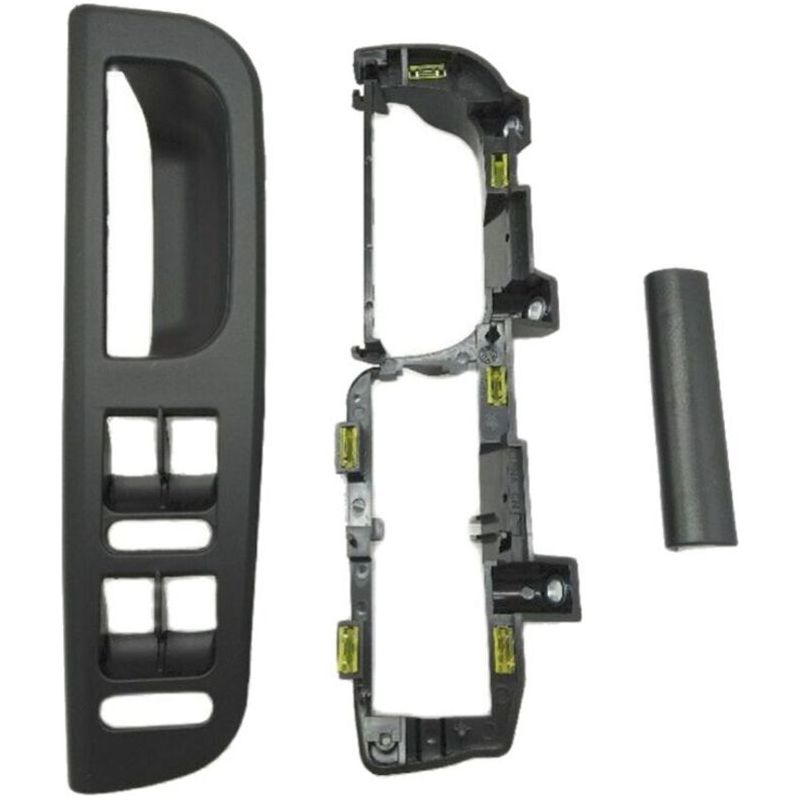Lot De 3 Poignées De Porte Intérieures Noires Pour Golf Iv Avec Interrupteur Et Support