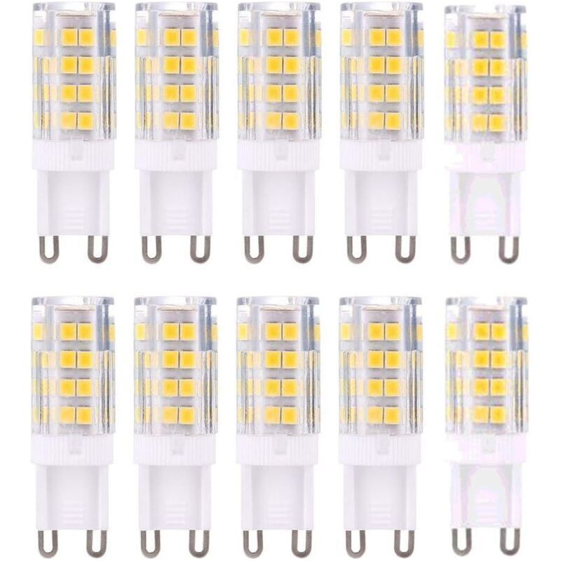 Ampoule Led G9 5w Équivalent 40w Blanc Chaud 3000k 220-240v Non Dimmable Lot De 10