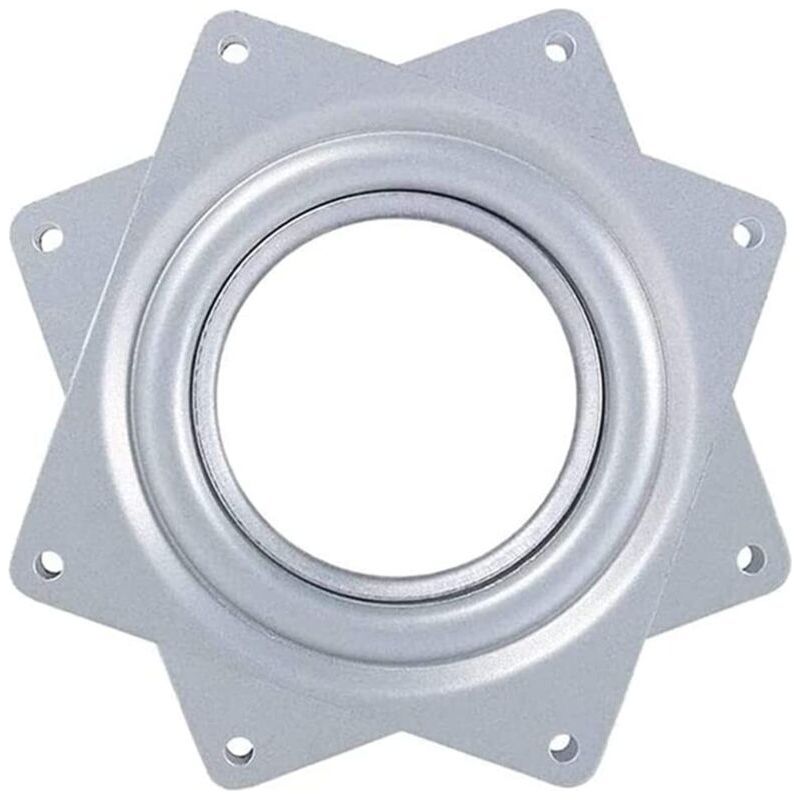 Plaque Pivotante 360° Carrée 10 Cm En Métal, Base Rotative Robuste Pour Tabouret De Bar Et Bateau, Support D'Assise Industriel