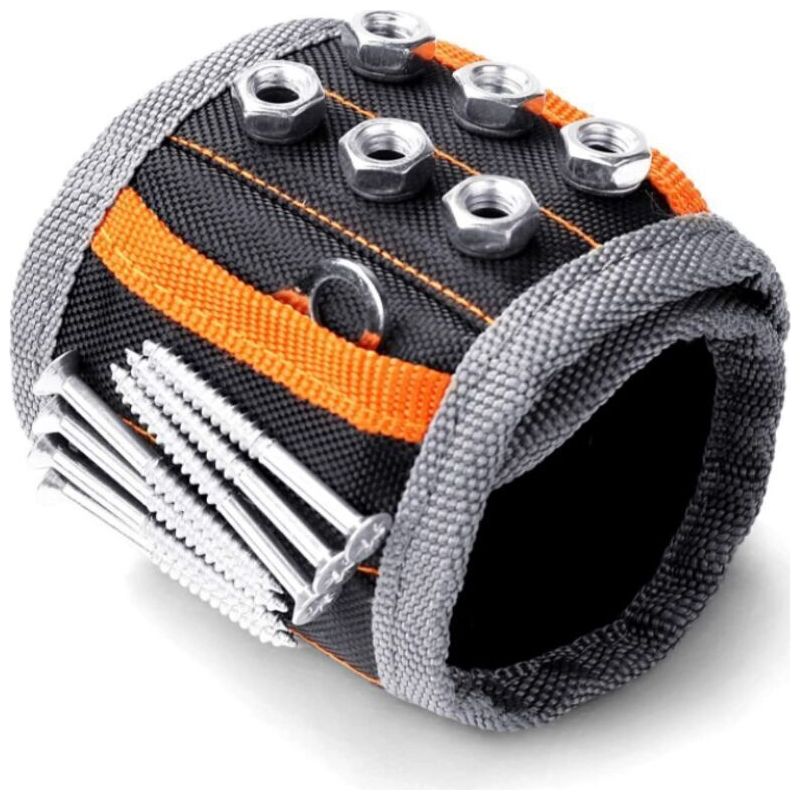Bracelet Magnétique Outil Pour Homme, Aimants Puissants Vis Clous Mèches, Cadeau Pratique Papa Bricoleur