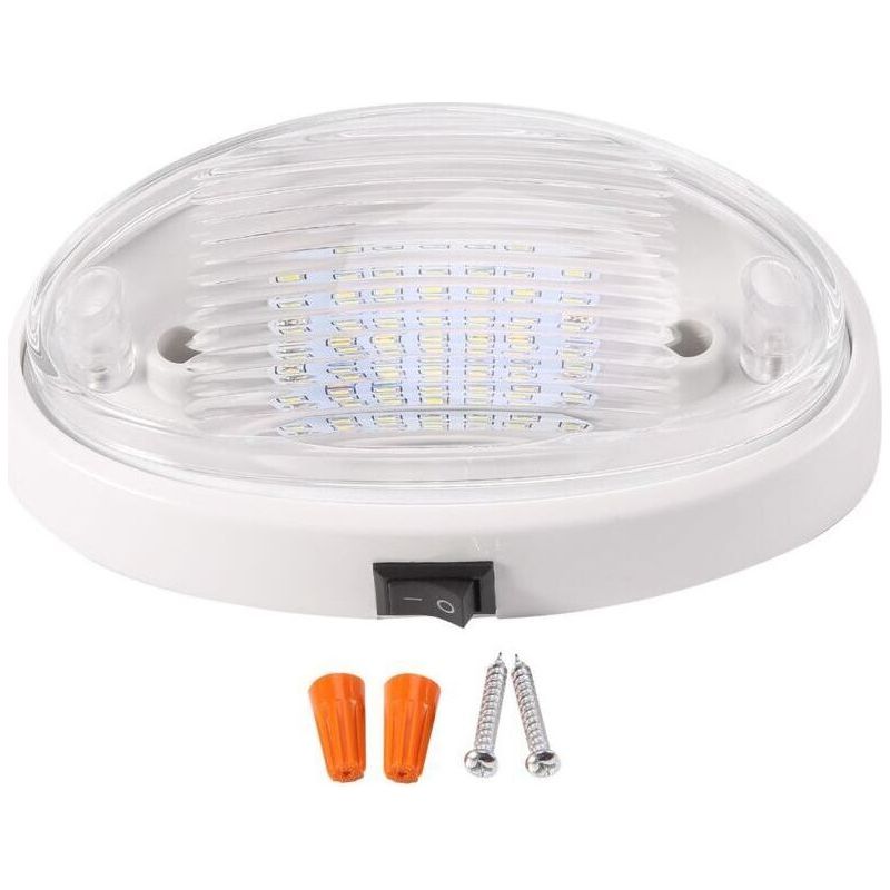 Lampe Led 12v Blanche Avec Interrupteur Pour Caravane Camping-car Bateau Auvent Tunnel Éclairage Intérieur