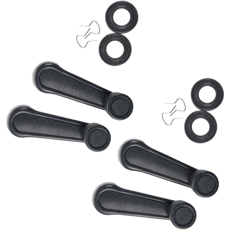 Lot De 4 Manivelles Universelles En Plastique Gris Pour Lève-vitre Voiture