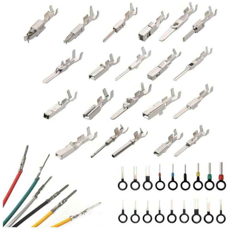 Kit 340 Pièces Connecteurs Électriques Auto, Broches Mâles Pour Faisceaux Câbles Voiture, Tailles 1 À 3,5 Mm