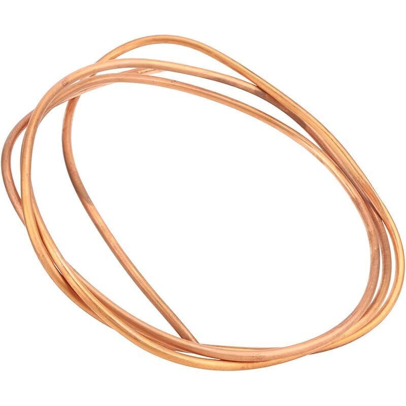 Tuyau Cuivre Souple C1100 T2 6x0.5mm Longueur 2m Pour Climatisation Et Réfrigération Haute Qualité Bobine Flexible
