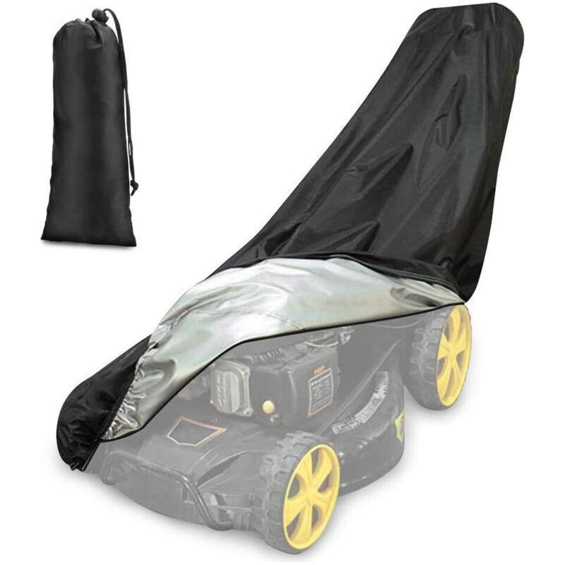 Housse De Tondeuse Étanche Anti-uv 190t Avec Cordon Et Sac, 188x99x64 Cm, Protection Extérieur Intérieur