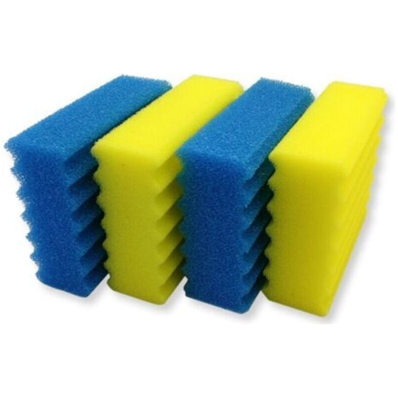 Mousse Filtrante De Rechange Pour Filtre Biologique Cbf-350, Éponges Haute Densité Pour Bassin Et Étang, Lot Complet