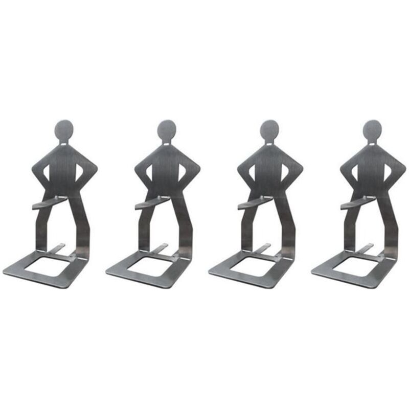 Lot De 4 Supports À Saucisses Pour Barbecue En Acier Inoxydable, Rôtissoire Portable 20,5 X 7,5 Cm
