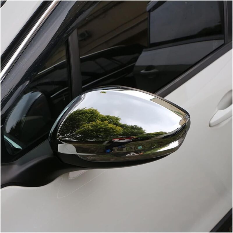 Coque Rétroviseur Peugeot 2008 2014-2018 Abs Chromé Paillettes Lot De 2 Protections Latérales Auto