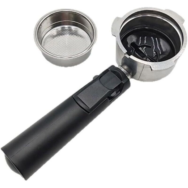 Porte-filtre Expresso Sans Fond En Alliage D'Aluminium À 3 Oreilles Compatible Machine À Café Professionnelle Et Domestique