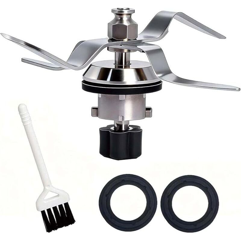 Lame De Rechange En Acier Inoxydable Pour Robot Culinaire, Base 5 Dents Avec 2 Joints D'Étanchéité, Compatible Monsieur Cuisine Connect Et Smart