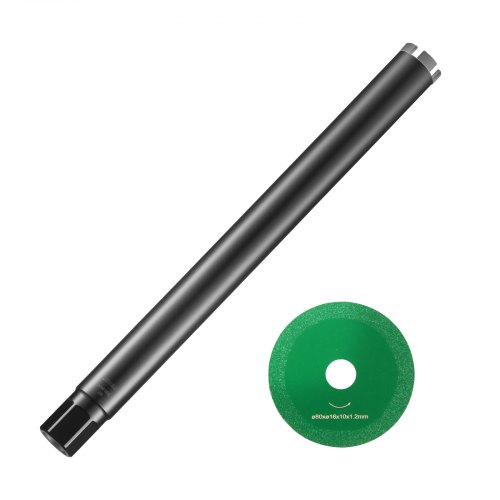 Diamantbohrkrone Kernbohrer, 50,8 Mm Nass-diamant-kernbohrer, 355 Mm Bohrtiefe Betonkernbohrer Mit Sägeblatt, 1-1/4 Zoll-7 Innengewinde, Laserschweißen, Diamant-nassbohrer Für Betonziegel