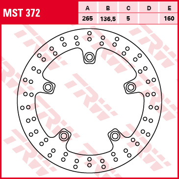 Trw Zf Bremsscheibe Hinten Für Bmw F 650 / 700 / 800 Gs / R / S / Gt (ab 2008), R 1200 Gs / Adv / Hp2 / R-nine T / Rt / R (2005-2013), K 1200 R / S (2005-2009), K 1300 R / S (2009-2015)