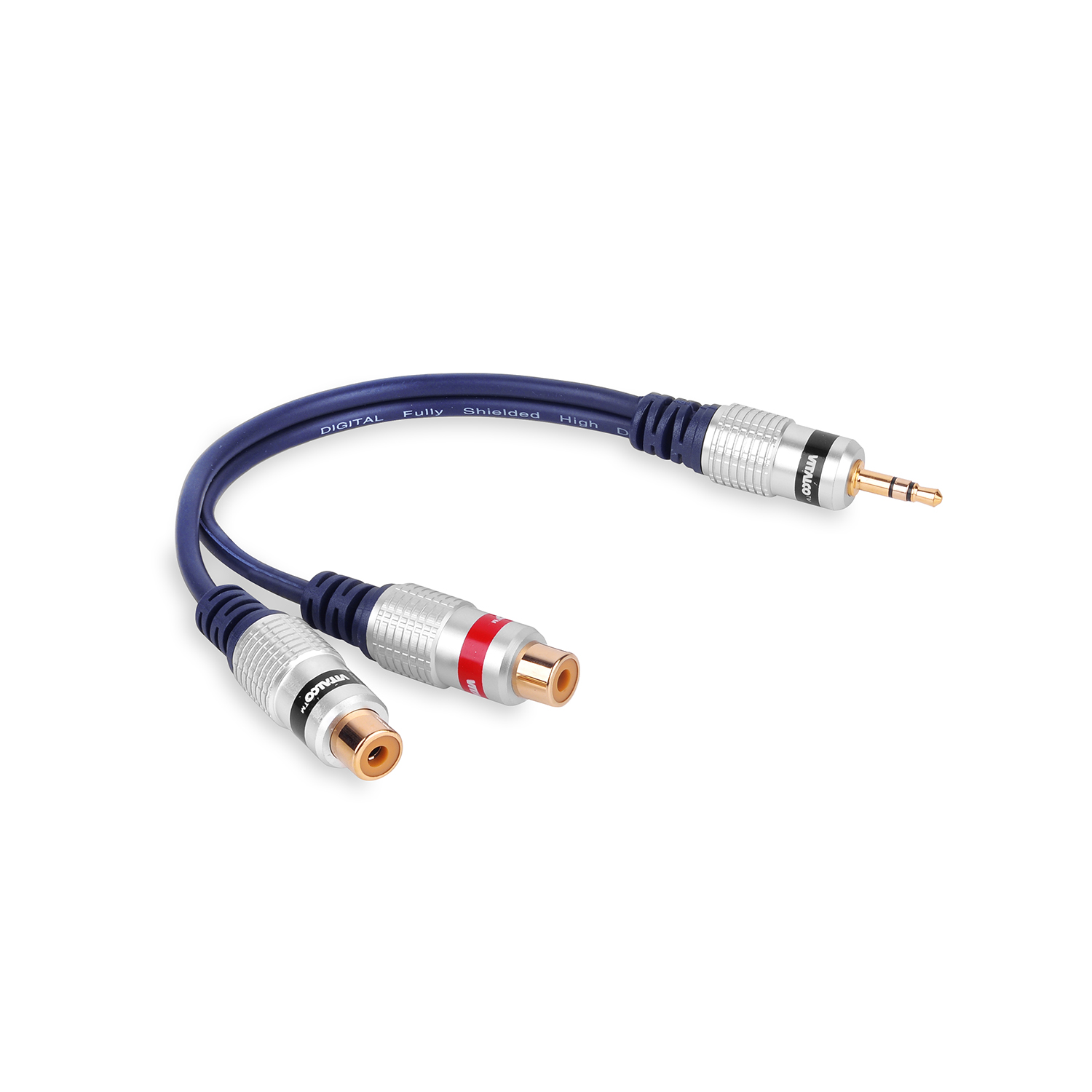 Adapter 3,5 Mm Stereo-klinkenstecker - 2x Rca Cinch-buchse Vitalco (a1)