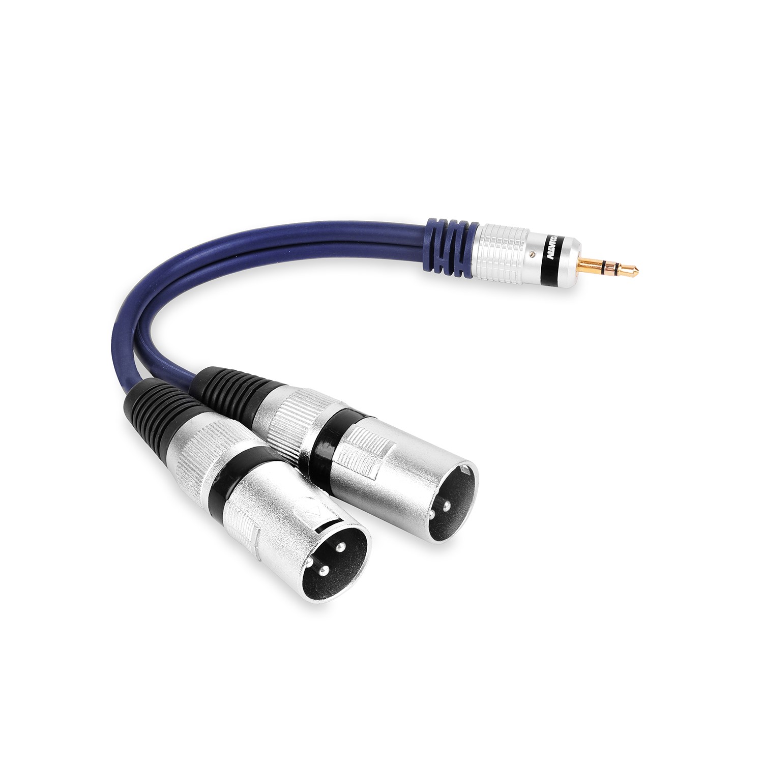 Adapter 3,5-mm-stereo-klinkenstecker - 2x Xlr-stecker Vitalco (a2)