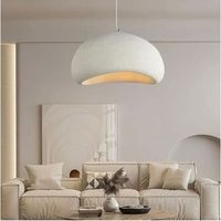 Weißer Kronleuchter E27, 30 Cm, Aus Kunstharz Und Hochdichtem Polystyrol, Wabi-sabi-stil, Für Restaurants Und Bars, Kreative Beleuchtung – 30 Cm