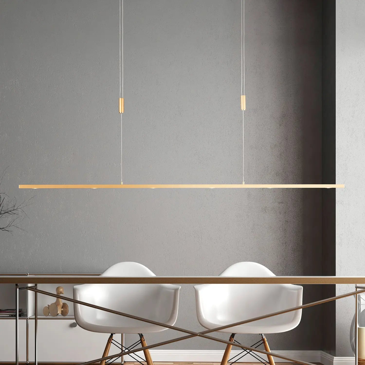 [gebraucht] B-ware Rothfels Pendelleuchte Hängelampe Led Messing Matt Gebürstet Warmweiß Höhenve37