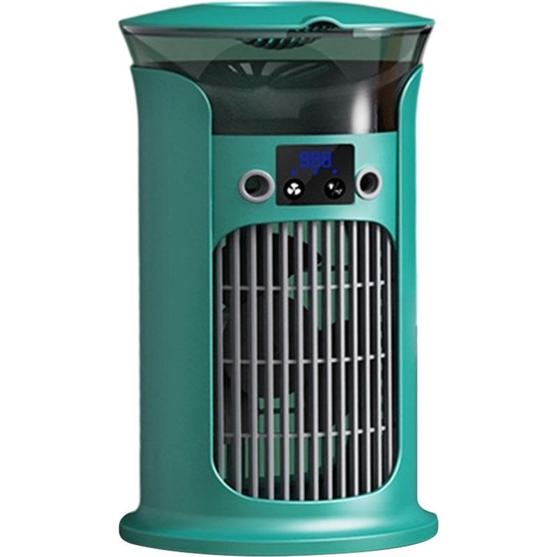 Mini-tragbare Klimaanlage, Multifunktional 4-in-1, 3 Windgeschwindigkeiten, Wassertank, Der Mit Kaltem Wasser Oder Eis Befüllt Werden Kann, 7-farbiges Led-nachtlicht, Für Zuhause, Büro Und Outdoor-ein