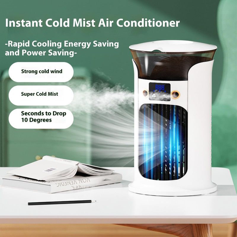 Tragbare Klimaanlage, 880-ml-luftkühler, Mini-klimaanlage Mit 3 Geschwindigkeitsstufen, Leiser Turmventilator, Mini-klimaanlage, Tragbare Klimaanlagen Für Zuhause Und Büro
