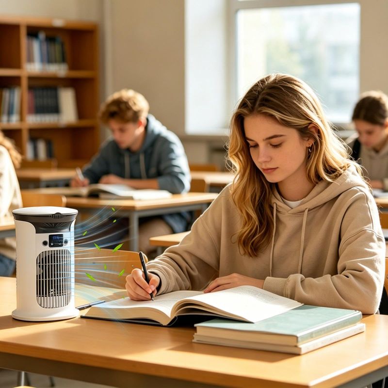 Luftkühler Mit Ambientebeleuchtung, Turmventilator Mit Nebelfunktion Für Zuhause, Wohnzimmer, Nachttisch, Büro, Küche, Studentenwohnheim