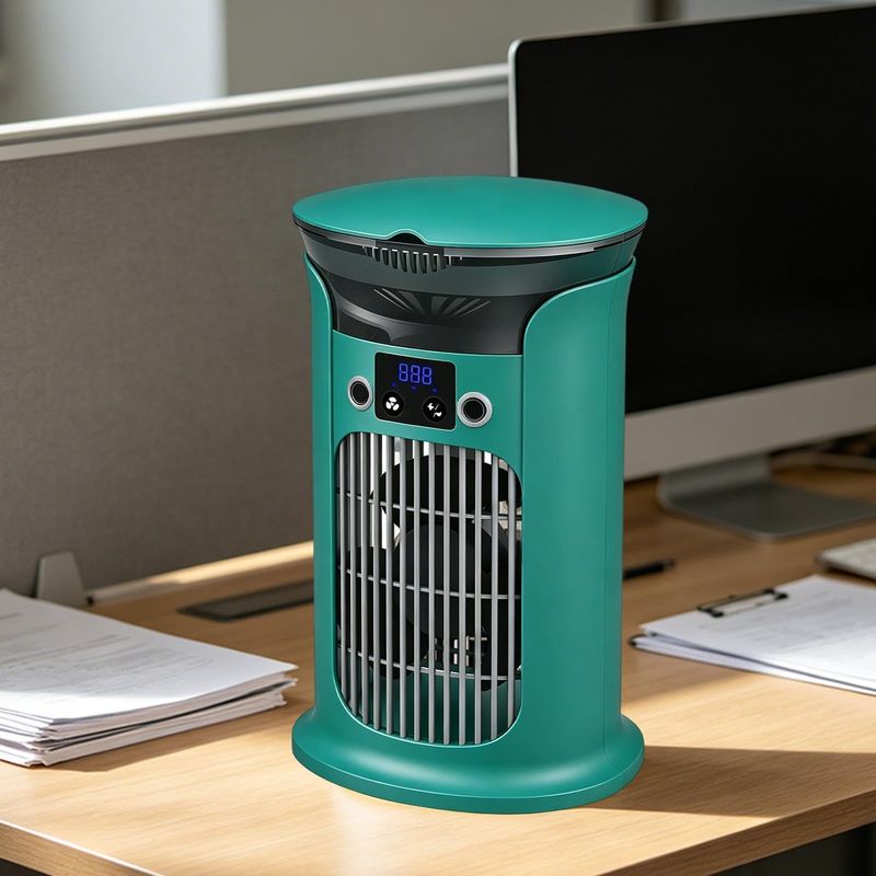 Ventilator Mit 880-ml-wassertank. Tischventilator. Innenraumventilator Mit Befeuchtungsfunktion Und Integrierter Beleuchtung, Geeignet Für Wohnungen, Büros, Schlafzimmer Und Andere Räume.