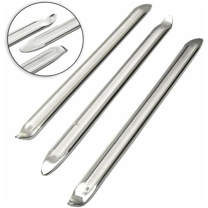 Reifenmontierwerkzeug-set Aus Geschmiedetem Stahl, 3-teilig, 30,5 Cm Lang. Gebogener Kopf Für Robuste Reifen. Besonders Langlebig.