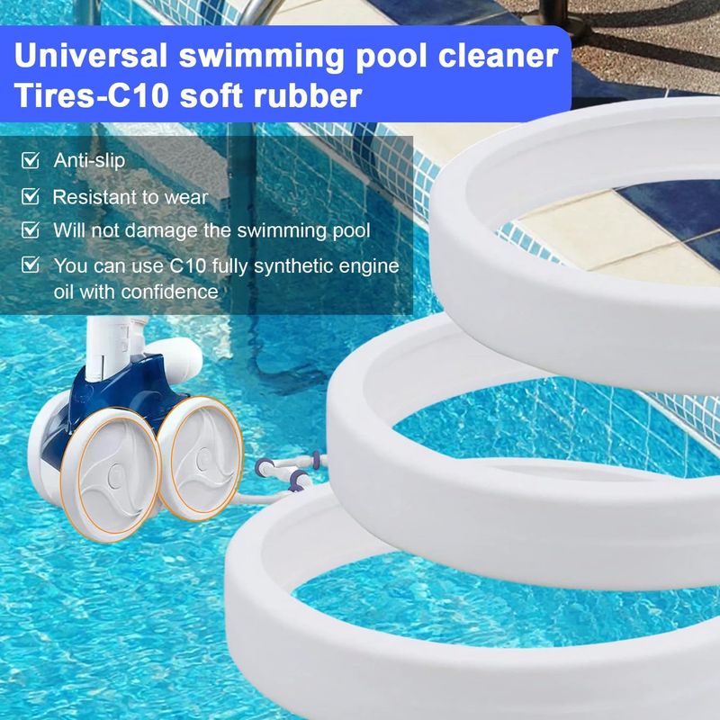 Ersatz-weichgummireifen Für Polaris 180 280 360 380 C10 Poolreiniger (3er-pack)