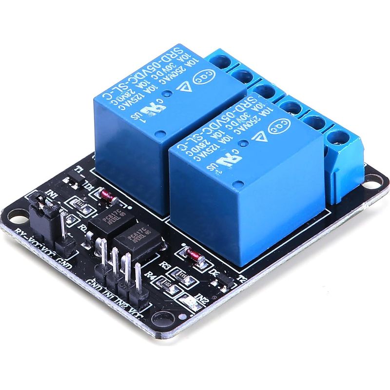 5v Dc-relaismodul, 5v/230v, 2-kanal-relaismodul Mit Optokoppler Für Raspberry Pi, Arduino Uno, R3, Mega, 2560, 1280, Dsp, Arm, Pic, Avr, Stm32, Mcu, Dspttl-logik, 2-kanal