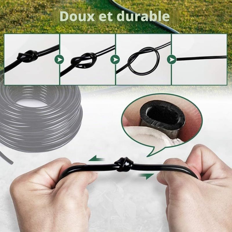 Hydrogarden Automatisches Bewässerungssystem Mit 4 Mm/7 Mm Mikro-bewässerungsrohren Für Blumen, Pflanzen, Bonsai, Garten Und Terrasse, 30 M