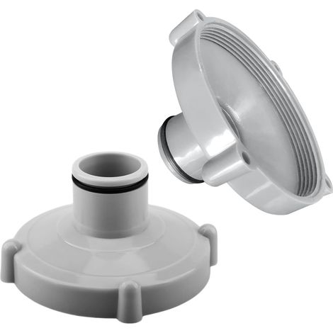 Set Mit 2 Saugschlauchadaptern, Schnelle Poolreinigung, Saugschlauchadapter Für Quick-up-pools (grau)
