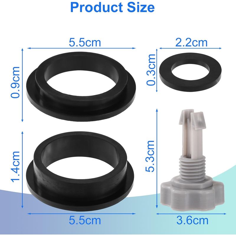 Lyreh 12-teiliges Ersatz-sandfilter-set Für Schwimmbecken, Kompatibel Mit Der Intex Krystal Clear Sandfilterpumpe, Inklusive 1 Entlüftungsventil Und 11 O-ringen Für Verschiedene Teile