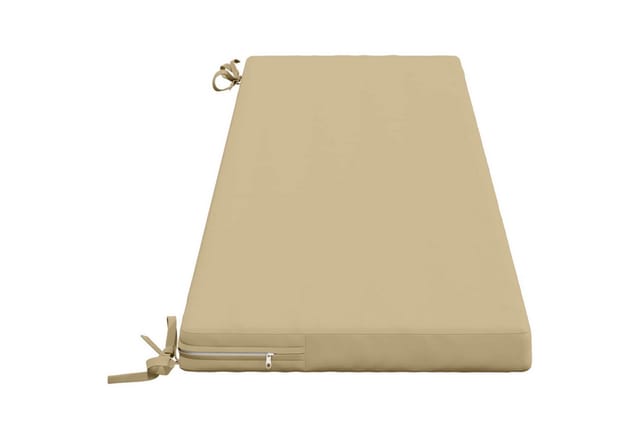 Bankkissen Soest 100 % Polyester Beige 160 X 40 X 5 Cm Vidaxl