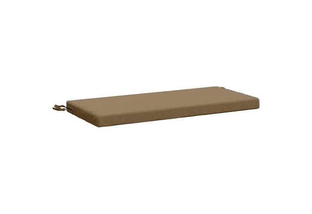 Bankkissen Soest 100 % Polyester Taupe 80 X 40 X 5 Cm Vidaxl