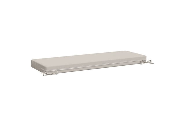 Bankkissen Soest 100 % Polyester Weiß 120 X 40 X 8 Cm Vidaxl