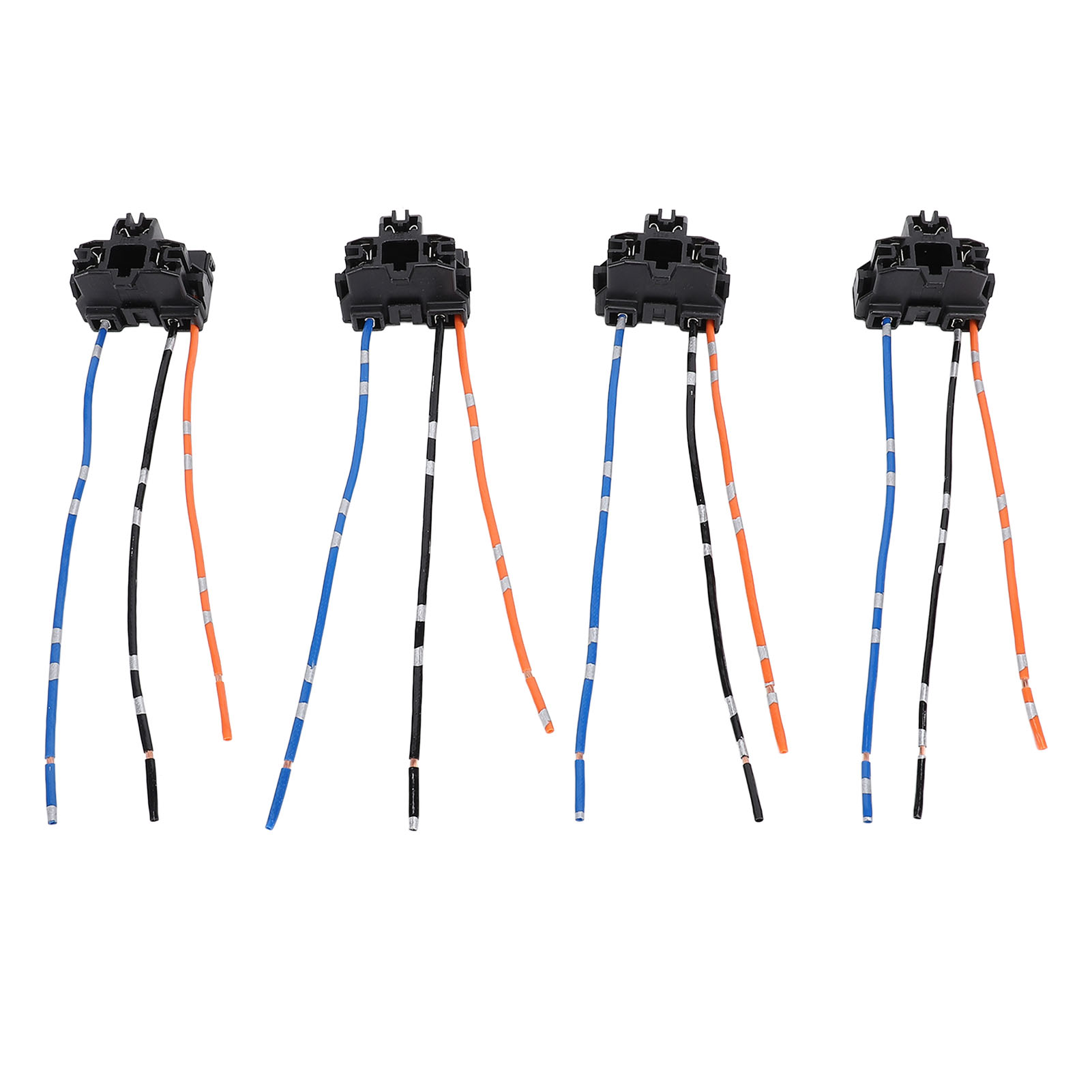 Satz Mit 4 Kabelbäumen Für H4 9003 Hb2 Scheinwerferfassung, Dc12 Bis 24v Stromversorgung, Für Weibliche Halogenlampe.