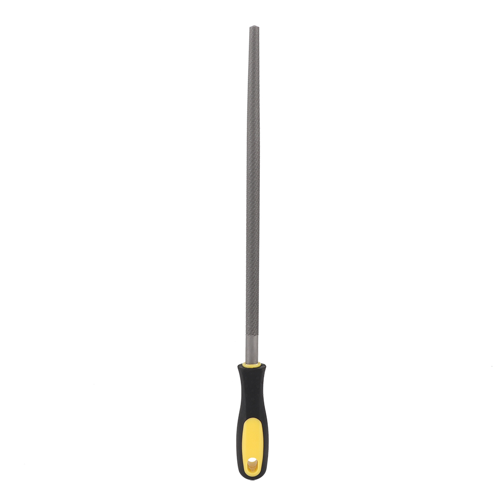 30 Cm (12 Zoll) Lange, Runde Stahlfeile Mit Griff, Schärf- Und Formwerkzeug Für Metallprojekte, Mittelzahnige Feile