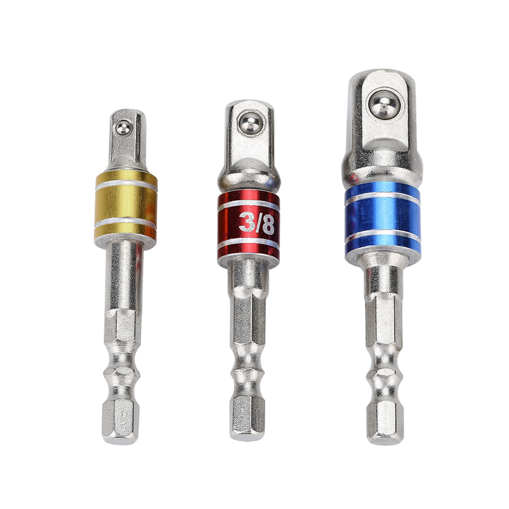 Set Mit 3 Verlängerungen Für Bohrmaschine, Schraubendreher Und Steckschlüssel (1/4 Zoll, 3/8 Zoll, 1/2 Zoll)