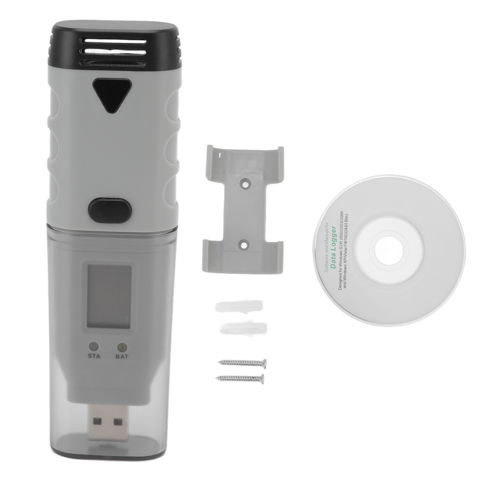 Tragbares, Stiftförmiges Usb-thermometer-hygrometer Aus Abs-kunststoff Für Den Innen- Und Außenbereich.