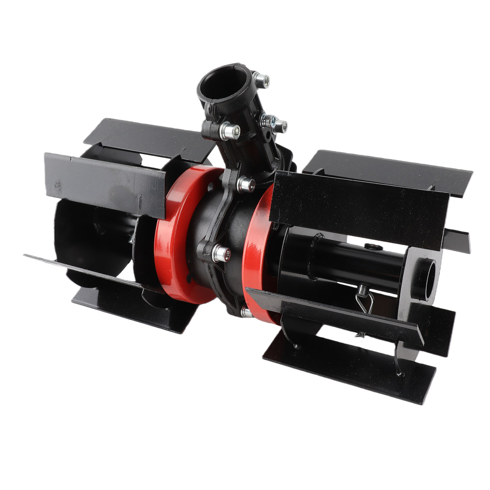 Universelles 10 Cm Unkrautstecherrad Aus Aluminium Und Eisen Mit 9 Zähnen Für Tiefes Umgraben, Aufsatz Für Rasenmäher, Motorhacken Und Vertikutierer, 28 Mm / 1,1 Zoll