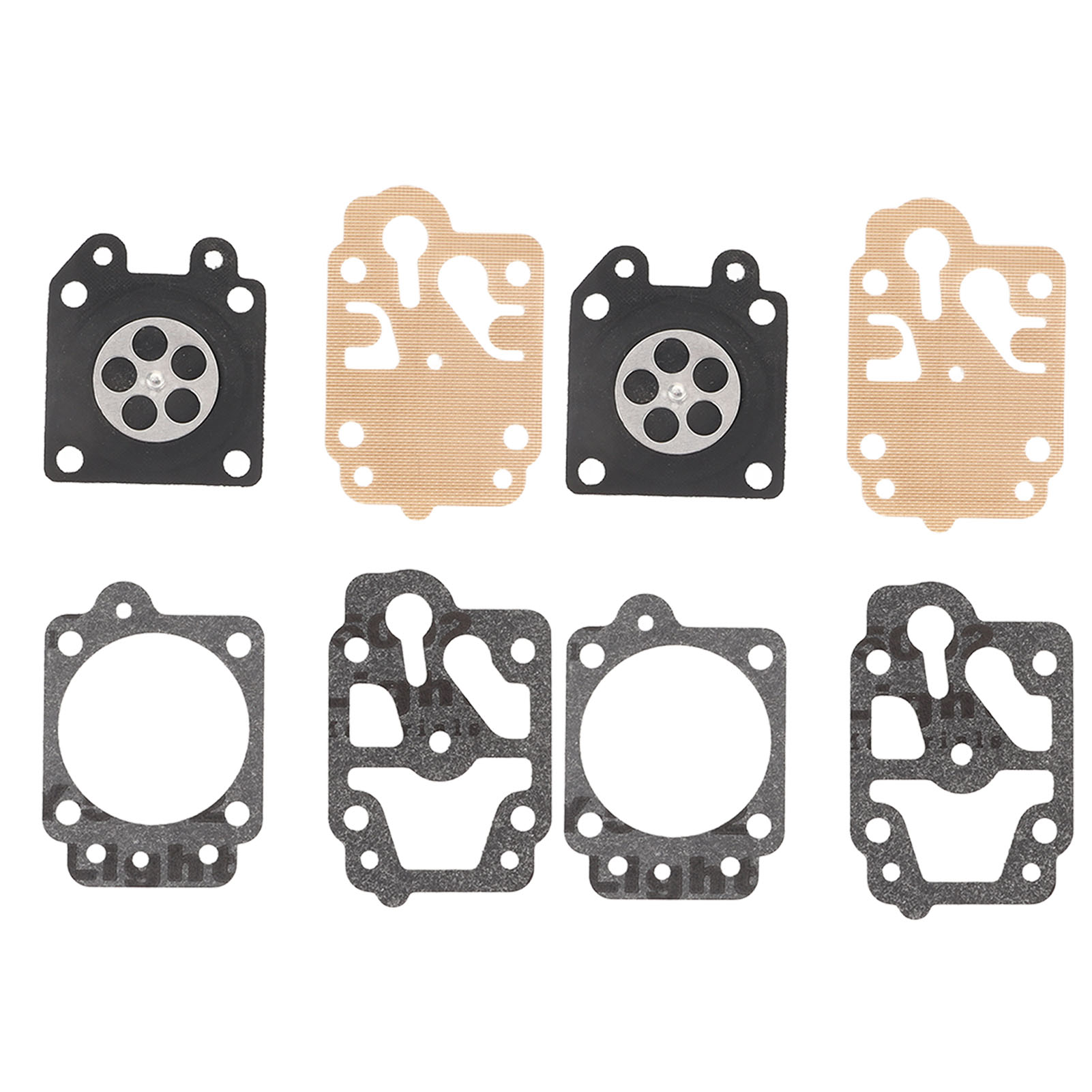 Vergaser-membran-reparatursatz (2 Sets) Mit Dichtung Und Papierblock Für Rasenmäher/trimmer