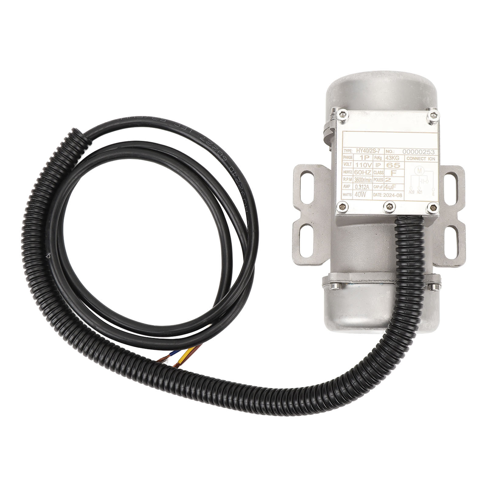 Vibrationsmotor Für Beton, 3600 U/min, Schutzart Ip65, Geräuscharm, Für Rütteltische, 40 W