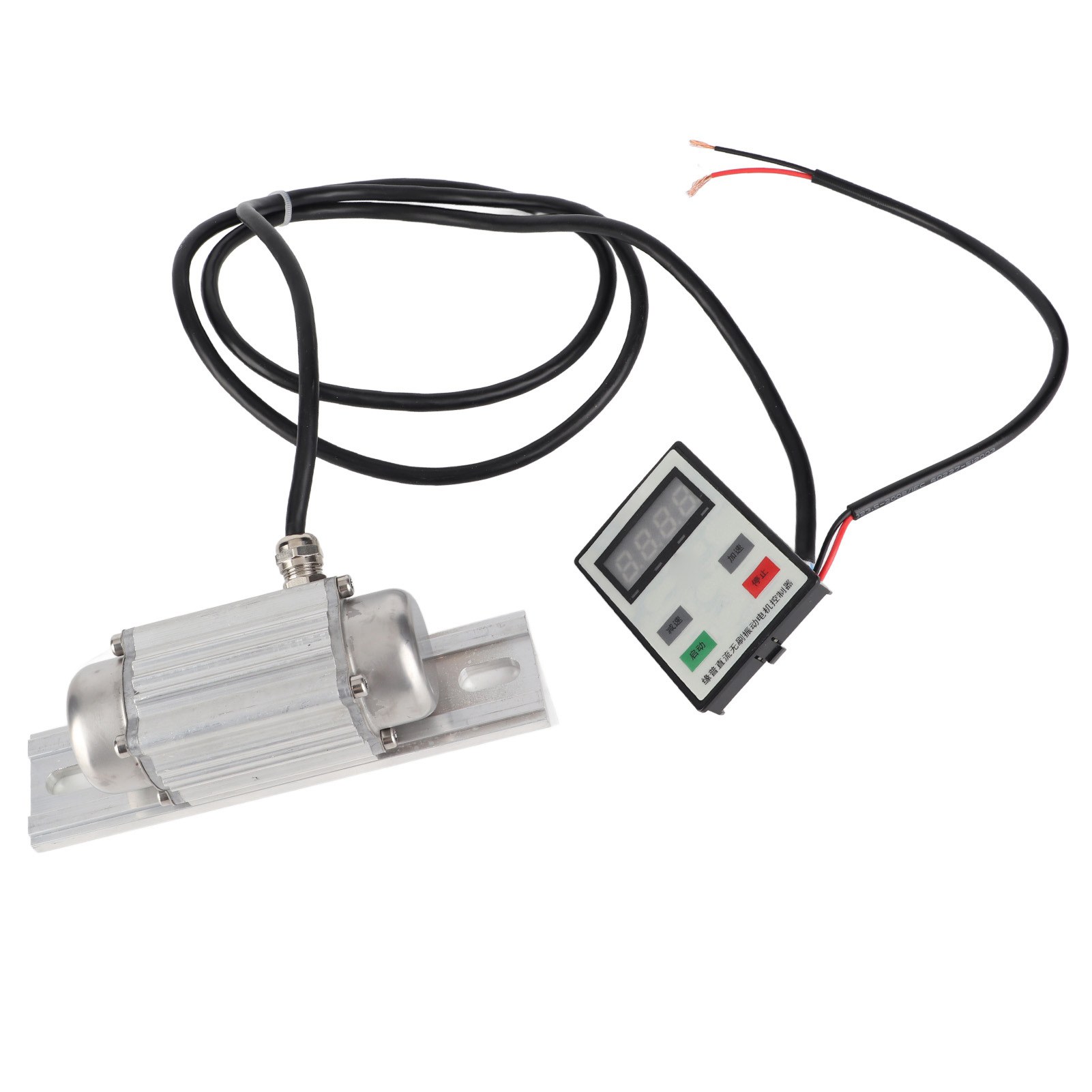 Betonrüttlermotor Mit 7500 U/min, Aluminiumlegierung, Einstellbare Drehzahl, Digitalanzeige, Schutzart Ip65 (wasserdicht), Bürstenloser 12-v-gleichstrommotor, 10 W
