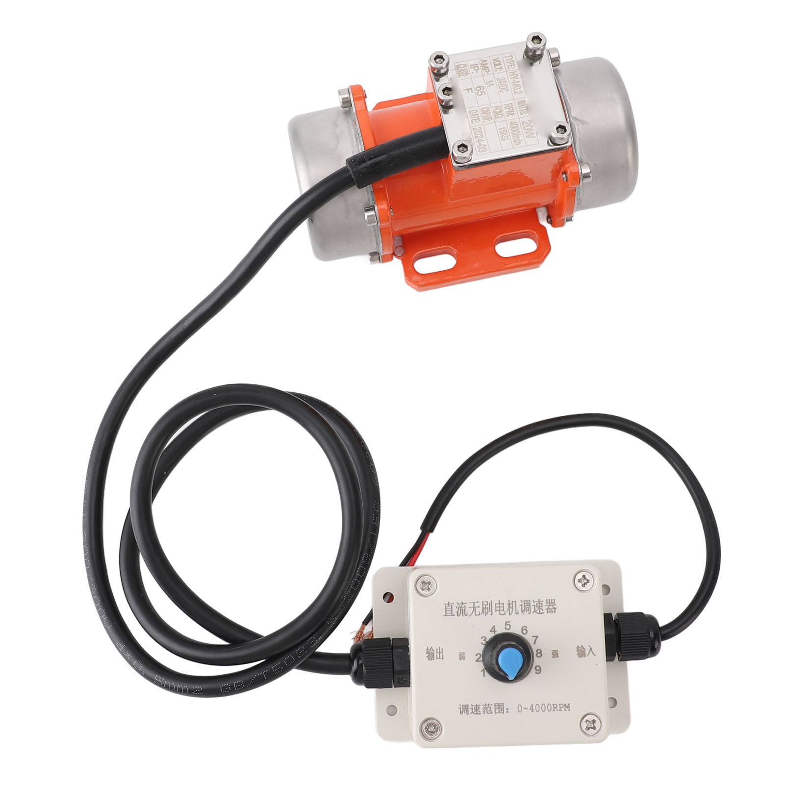 Betonrüttlermotor Mit Variabler Drehzahlregelung, 24 V Dc, Bürstenlos, Ip65, Aluminiumlegierung, 15 W