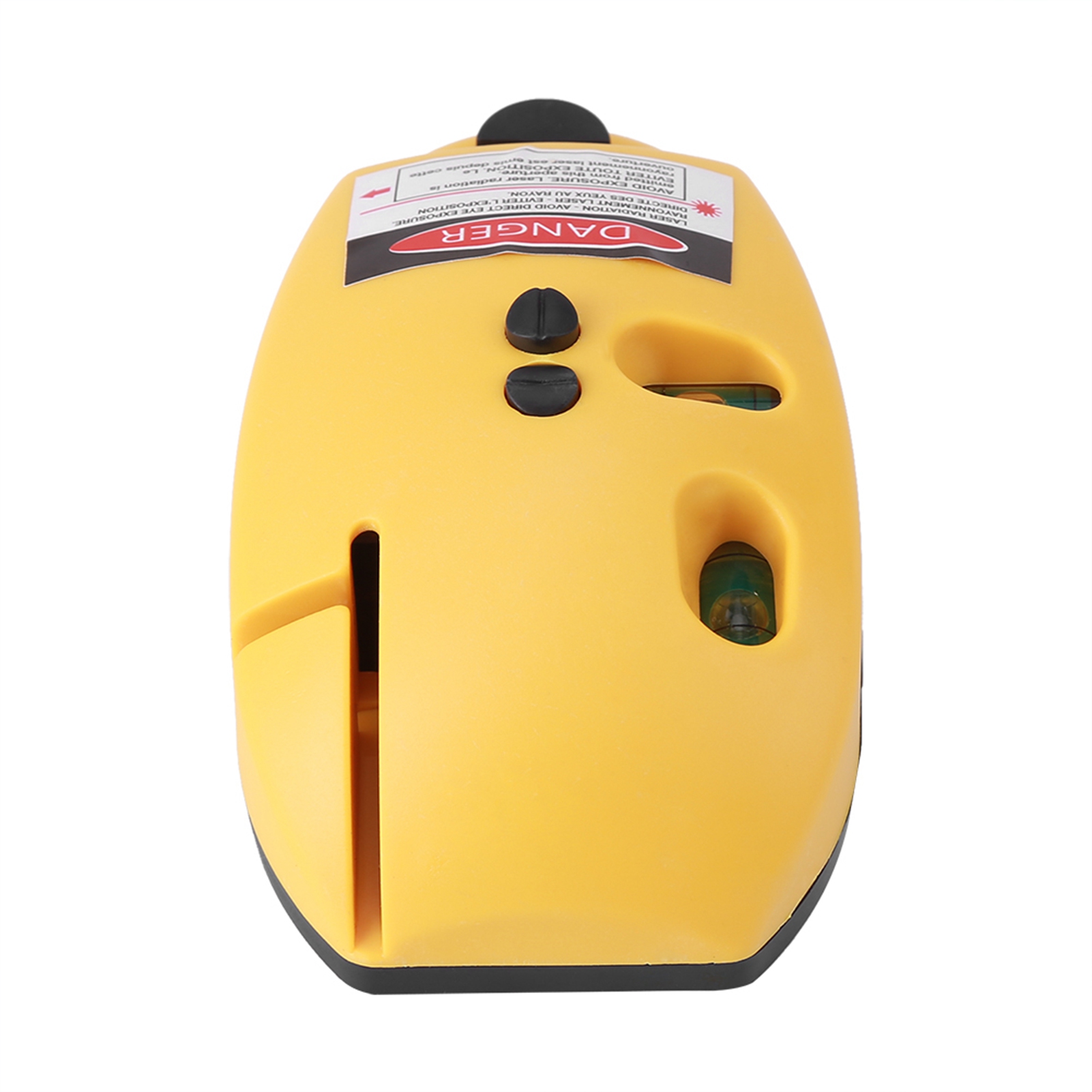 Infrarot-wasserwaage Mit 2 Vertikalen Und Horizontalen Linien, Winkelmesser, Gelb