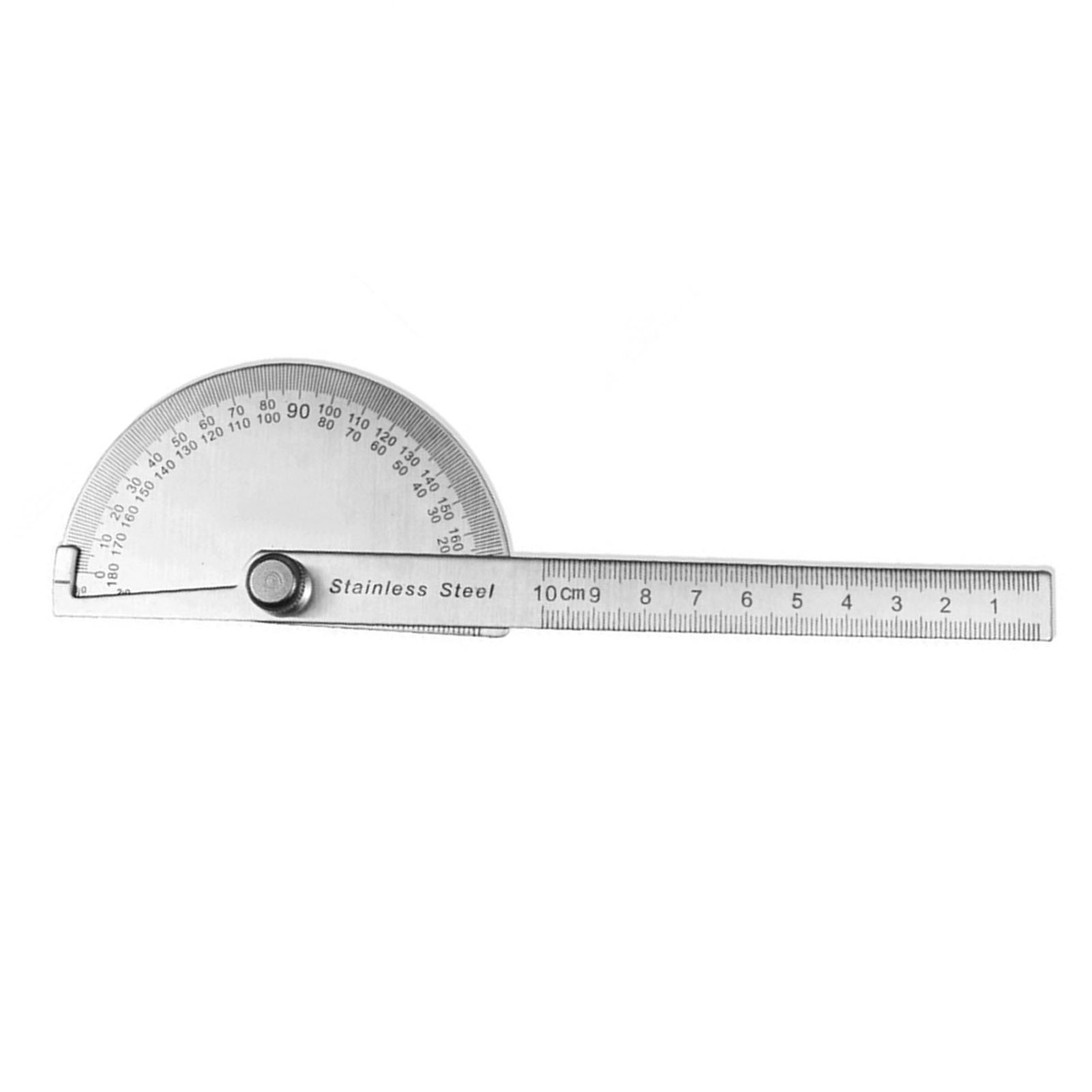 Winkelmesser Aus Edelstahl (180°), Verstellbarer Armlineal, Messwerkzeug Für Die Holzbearbeitung