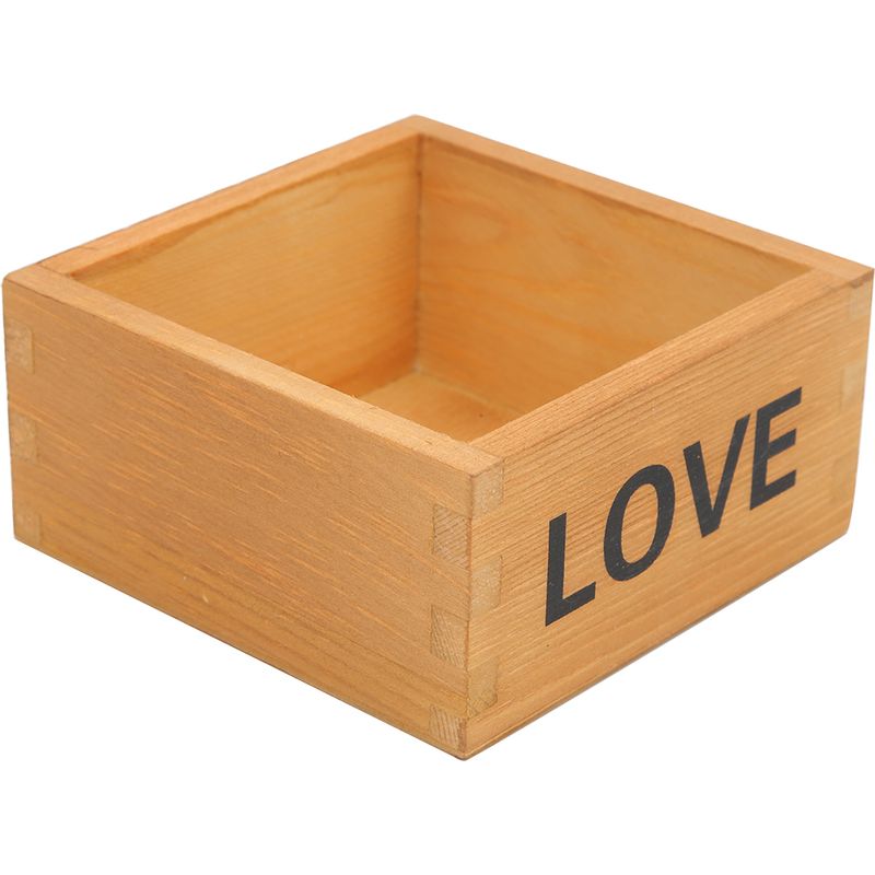 Set Mit 2 Multifunktionalen Aufbewahrungsboxen Aus Holz Für Sukkulenten