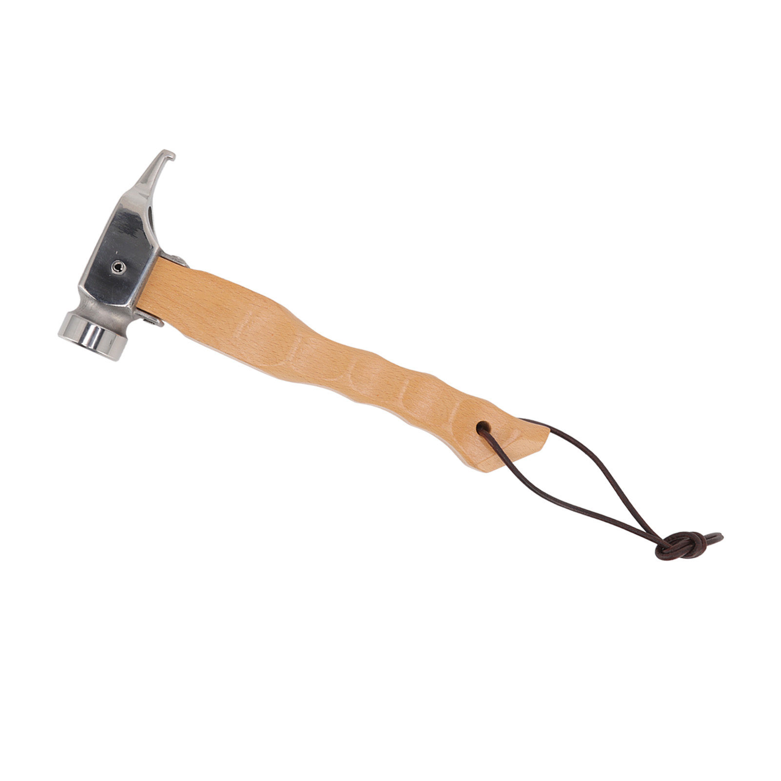 Mini-campinghammer Mit Holzgriff, Gebohrtem Kopf, Tragbarer Multifunktionshammer Mit Edelstahl-handschlaufe
