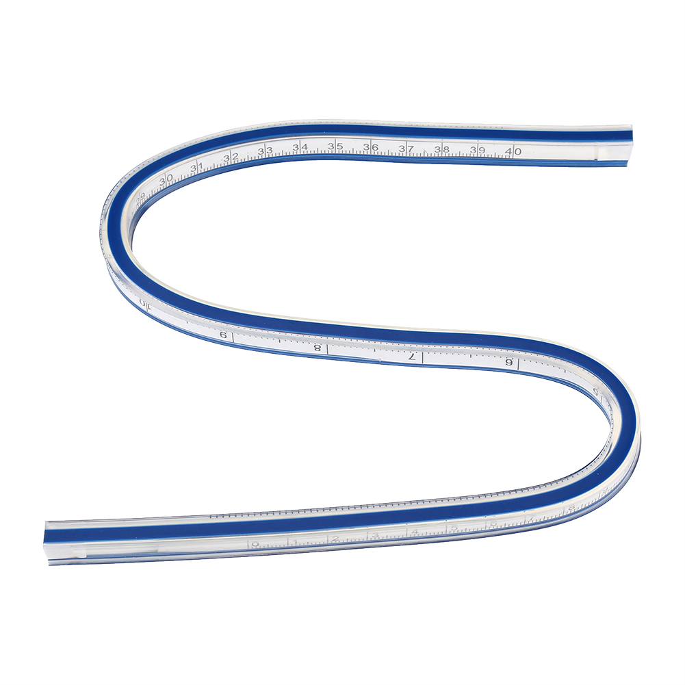 Flexibles Gebogenes Lineal, Messwerkzeug Zum Zeichnen, Malen, Grafikdesign Und Modedesign (40 Cm)