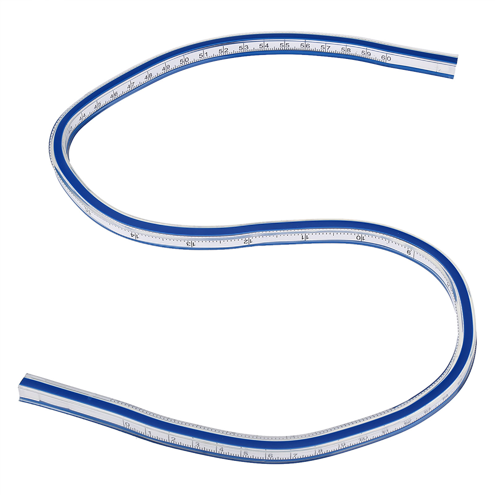 Flexibles Gebogenes Lineal, Messwerkzeug Zum Zeichnen, Malen, Grafikdesign Und Modedesign (60 Cm)